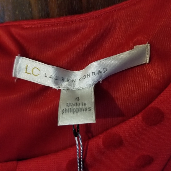 Beautiful red Lauren Conrad dress - Picture 3 of 4
